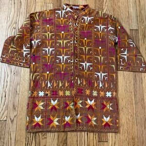 Hand Woven Man’s Shirt Sz Large